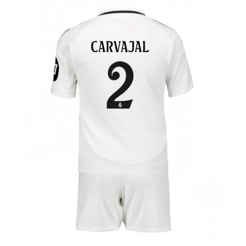 Dres Real Madrid Daniel Carvajal #2 Domaci za djecu 2024-25 Kratak Rukav (+ kratke hlače)